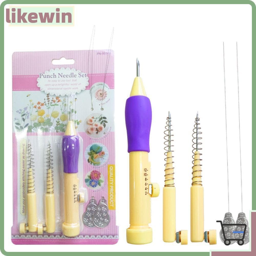 Kit De Agulha De Perfuração De Bordado Tipo , Caneta Mágica Ajustável Para Artesanal DIY , Ferramentas De Ponto Cruz Cut
