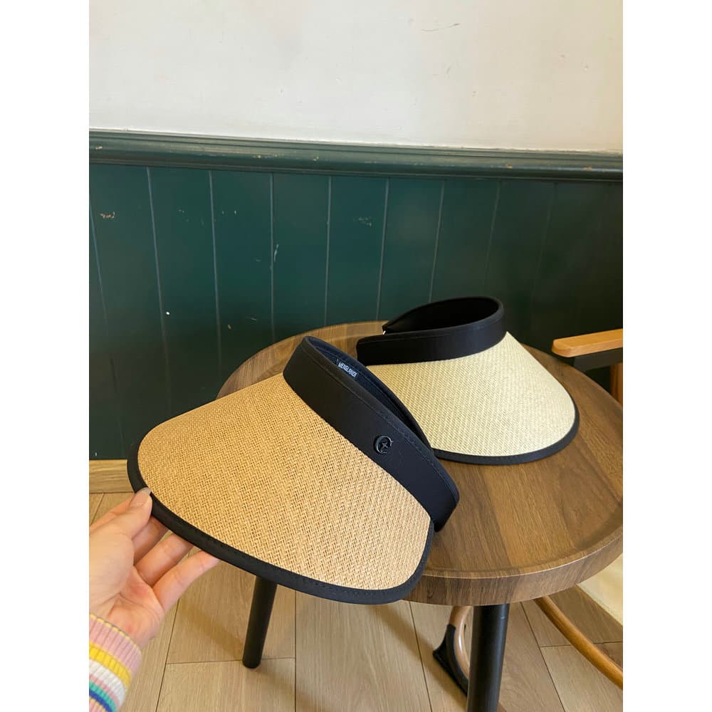 Ampliado aba Extra grande oco topo chapéu de sol feminino verão lazer chapéu de sol ciclismo viagem moda chapéu de palha