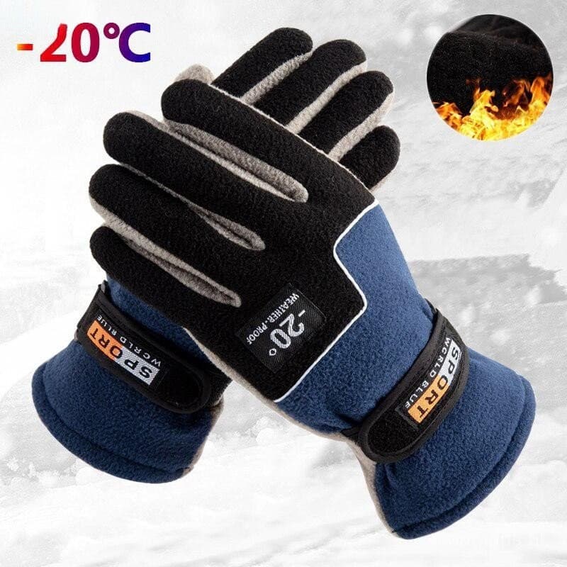 [Rui'an] -20 °     Luvas de Lã Quentes de Inverno para Homens, Luvas Térmicas para Ciclismo e Neve, Luvas de Esporte de