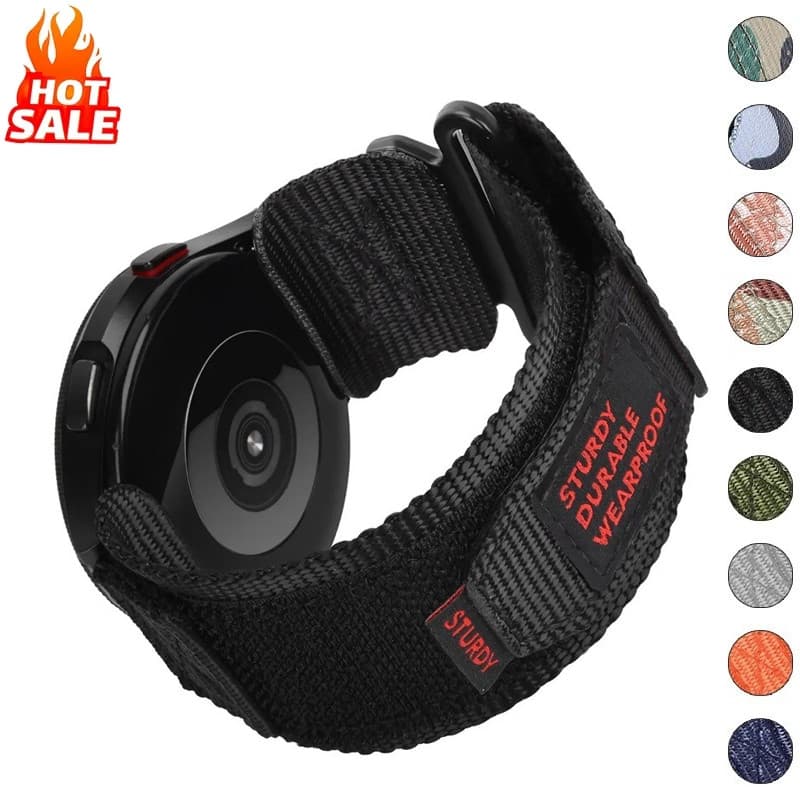 Pulseira De Nylon Universal De 20mm 22mm , Compatível Com Samsung Galaxy Watch 7/6/5/4 , Redmi 5 Active Lite , Esportiva