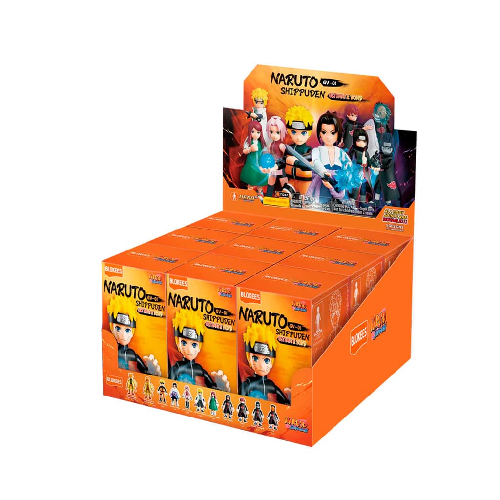 Blokees Naruto Ultimate Bond Caixa 9 Figuras