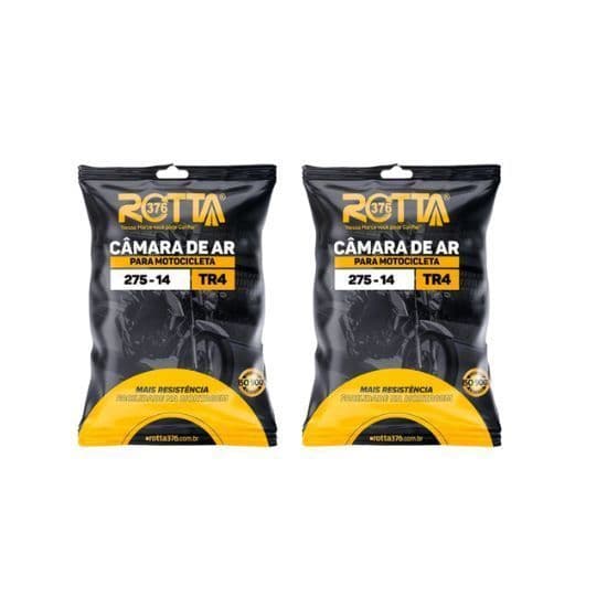 Kit 2 Camara 2.75-14 Rotta Traseira Biz
