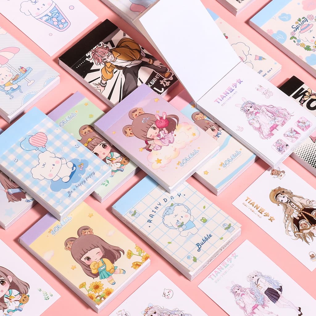 Bonito dos desenhos animados Doudou livro adesivo livro crianças adesivos manual DIY adesivos menina Mini conjunto estud
