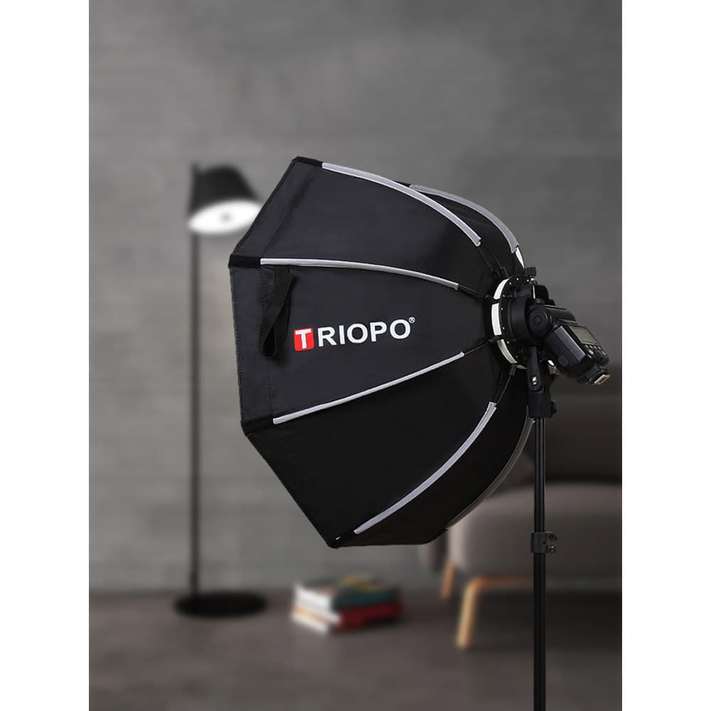 Jiebao Softbox octogonal de liberação rápida de montagem rápida KX55/KX65/KX90/KX120cm Flash superior V1/AD200PRO Luz de