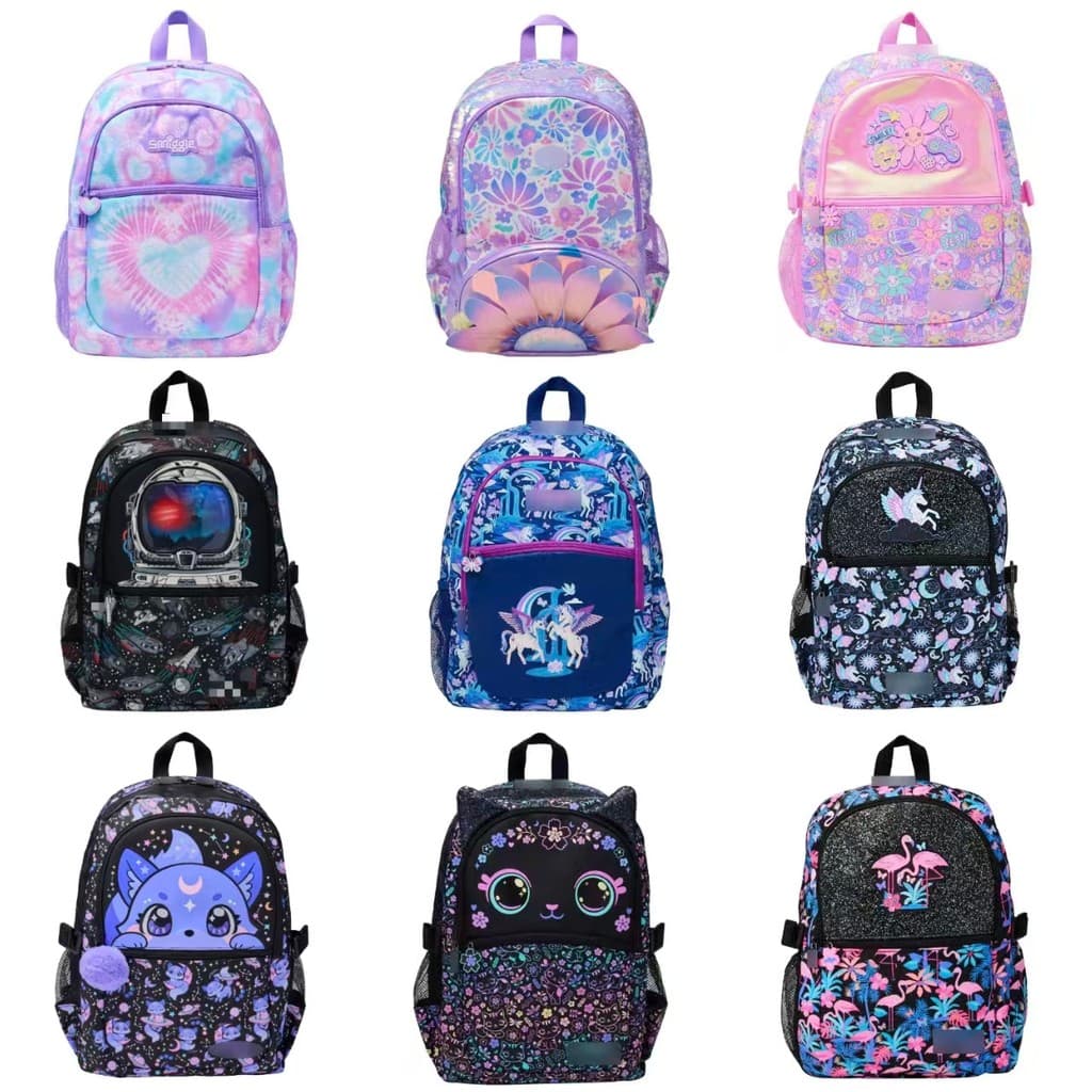 Mochila escolar australiana de tamanho grande, estudantes do ensino fundamental, crianças, grande capacidade, série de m