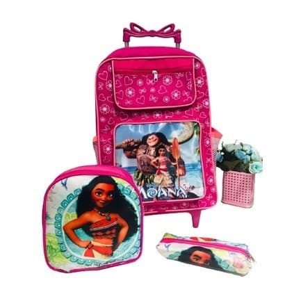 Kit mochila escolar Infantil Bolsa Mochila rodinha carrinho meninas feminina ESCOLAR + estojo + lancheira VOLTA AS AULAS