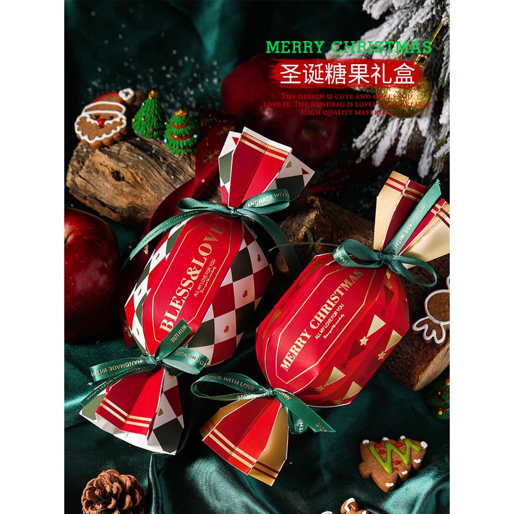 Caixa de presente de natal caixa de presente de frutas de natal véspera de natal jardim de infância maçã caixa de presen