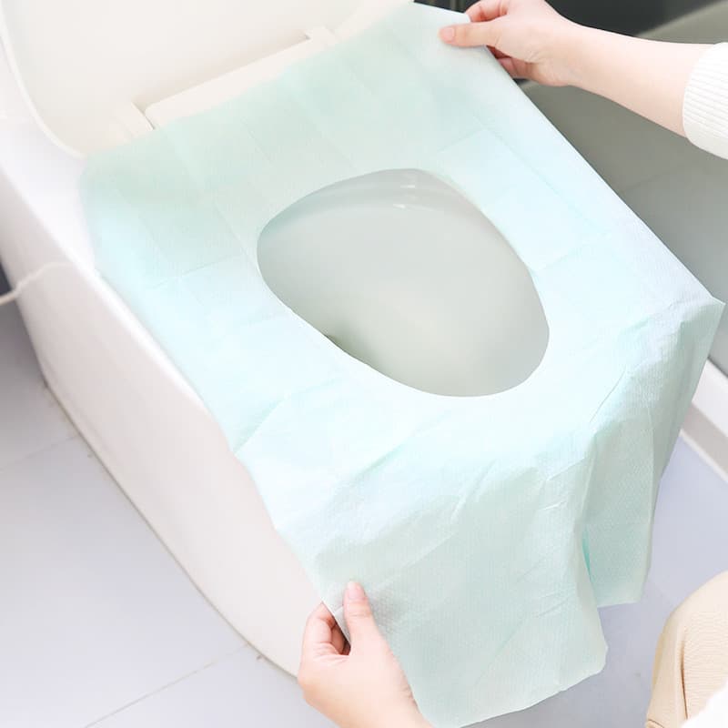 T dez peças para viagem, almofada descartável para assento de vaso sanitário, papel para viagem, produtos não obrigatóri