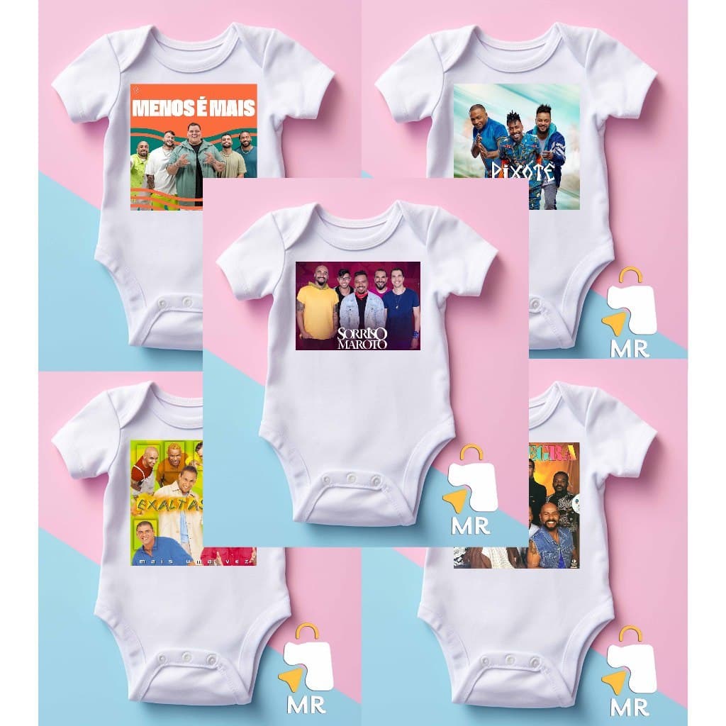 Body infantil PAGODE | Presente criativo para Bebê Preço baixo