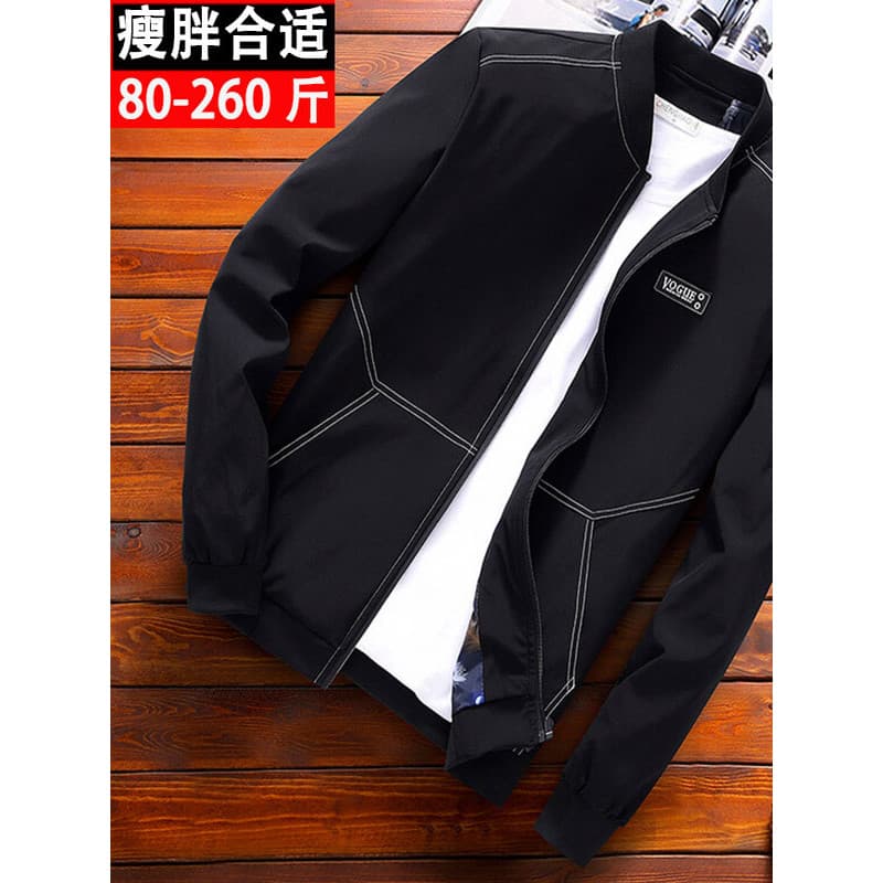 Plus size jaqueta masculina jaqueta gorda outono inverno roupas mais gordura plus size casaco Casual solto gordo gola al