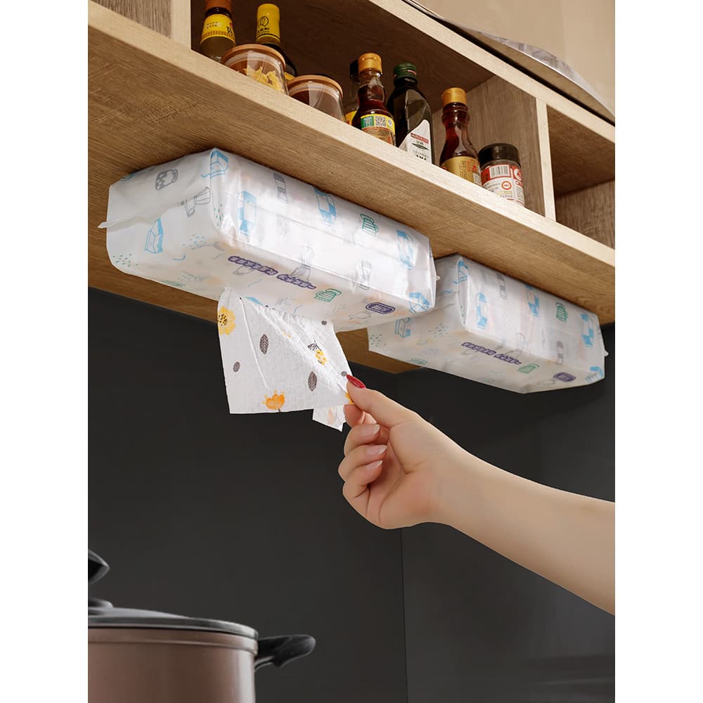 Pano preguiçoso molhado seco limpeza doméstica lavável papel de cozinha absorver água engrossado toalha de prato descart