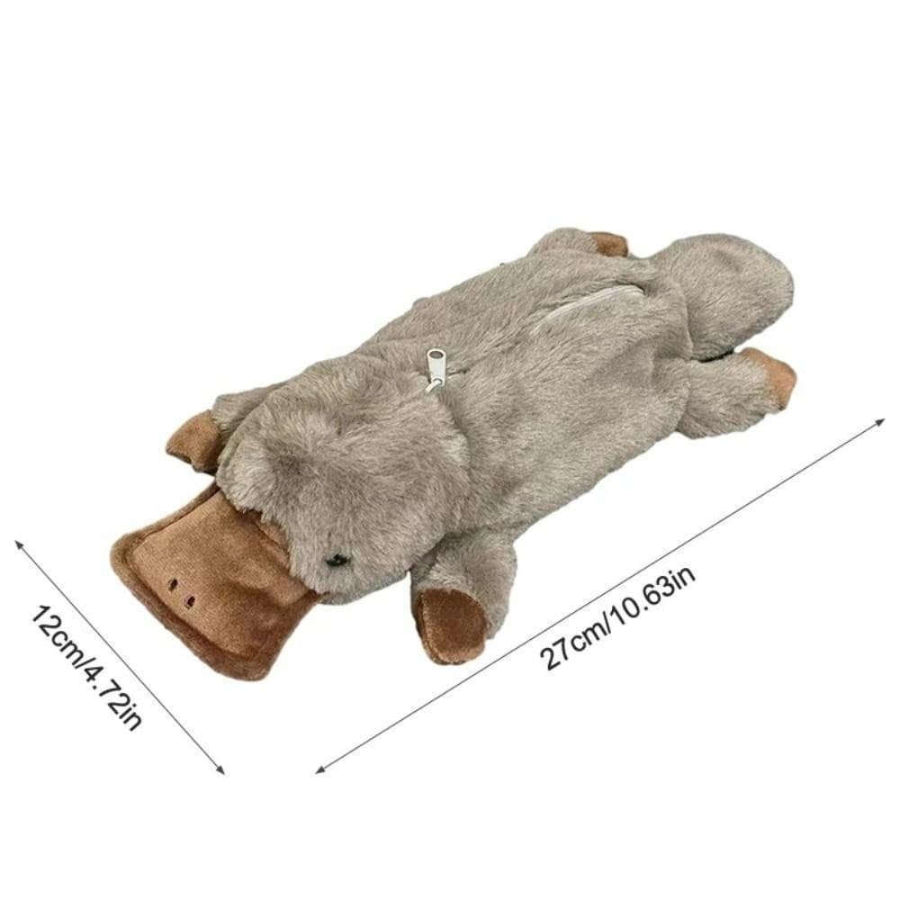 Lápis GODNESSFO , Bolsa De Caneta Multifuncional De Pato/Tubarão/Taruga , Organizador De Papelaria De Pelúcia De Grande