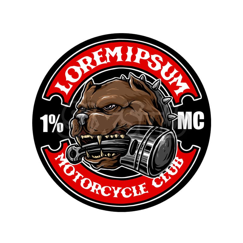 Pit dog cão pistão boca vela de ignição faísca 1% nova york nova york motocicleta carro adesivo decalque