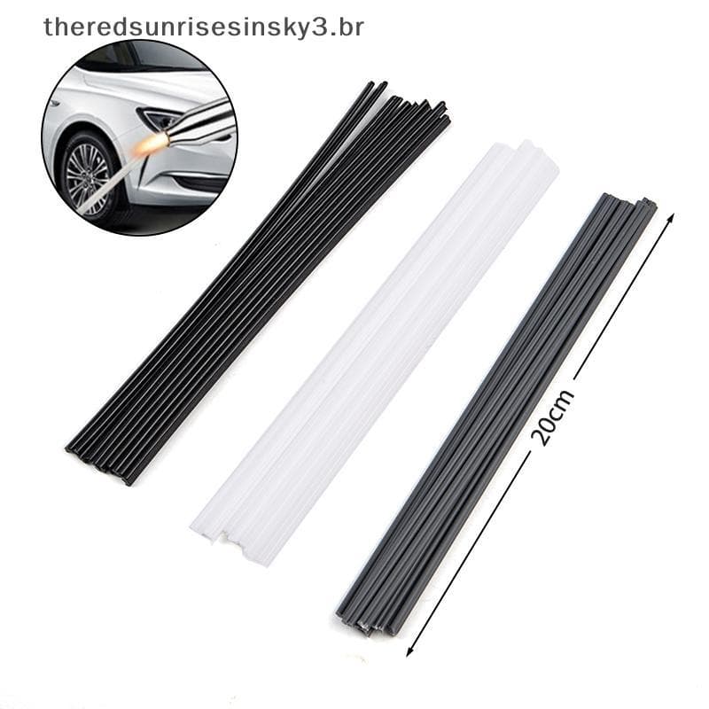 TSBR 10 Unidades De Haste De Soldagem De 20 Cm PP/PVC/PE Sti Fonte De Reparo De Pára-Choques De Soldador De Plástico .