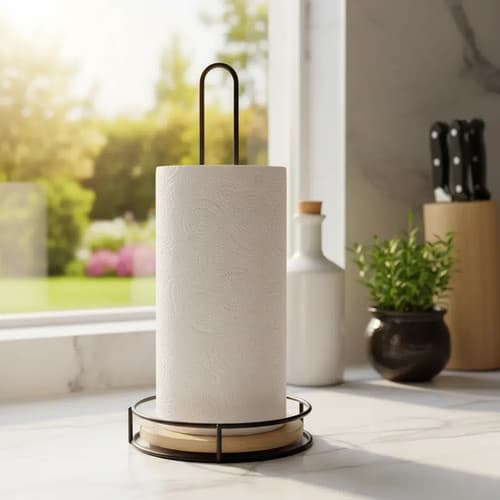 Porta Papel Toalhe E Guardanapo Mesa Preto