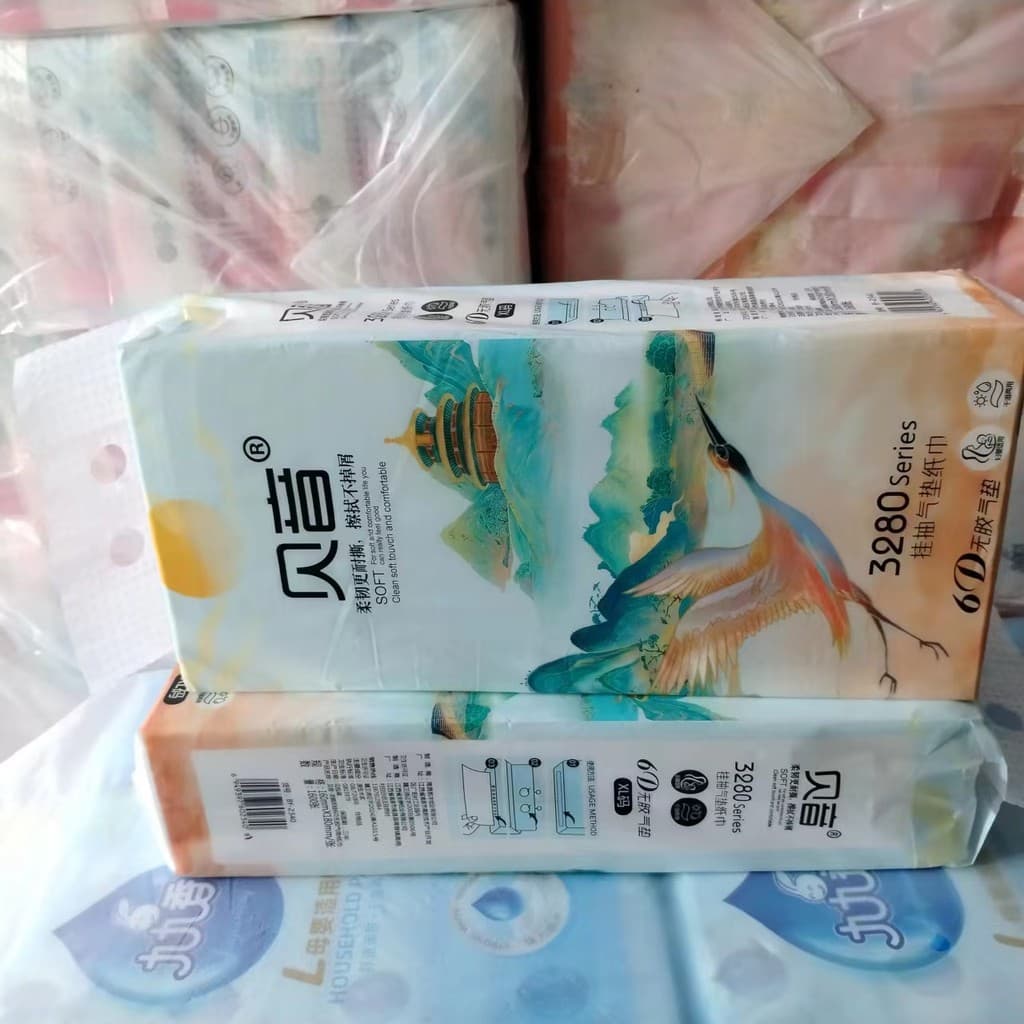 XL código Beiyin pendurado papel pendurado paisagem pintura toalete fixado na parede papel toalha atacado frete grátis