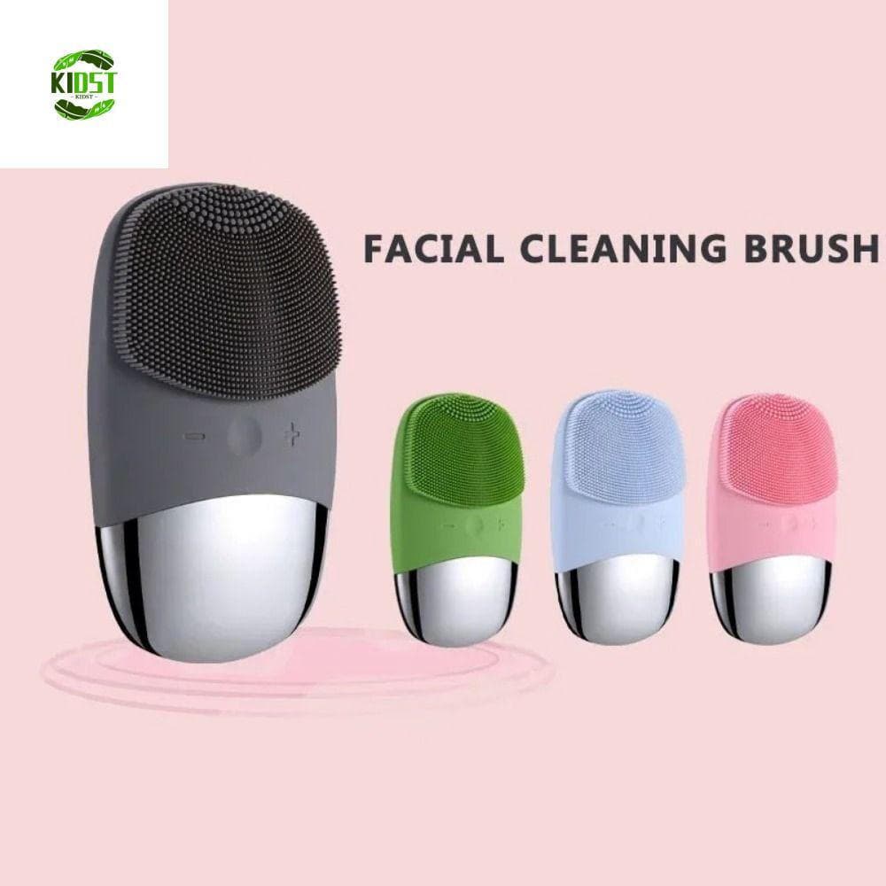 Escova De Limpeza Facial De Silicone KIDST , Dispositivo Elétrico Recarregável De Vibração Sônica USB Para