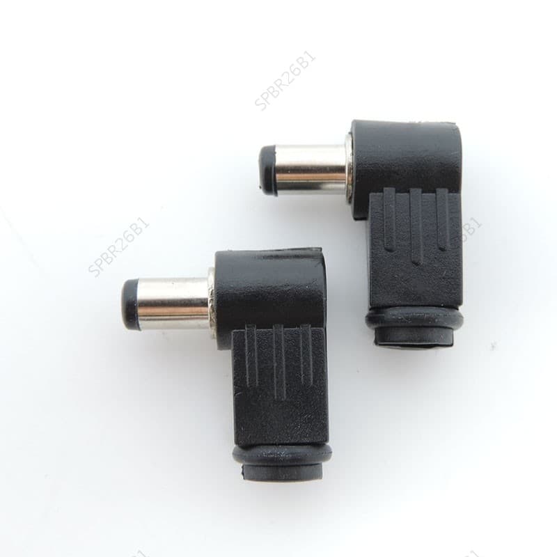 5.5x2.1mm Adaptador De Alimentação DC Jack Plug 5.5 * 2.1mm Conector Em Forma De L Macho 90 Ângulo Reto Cabo Cabeça Únic