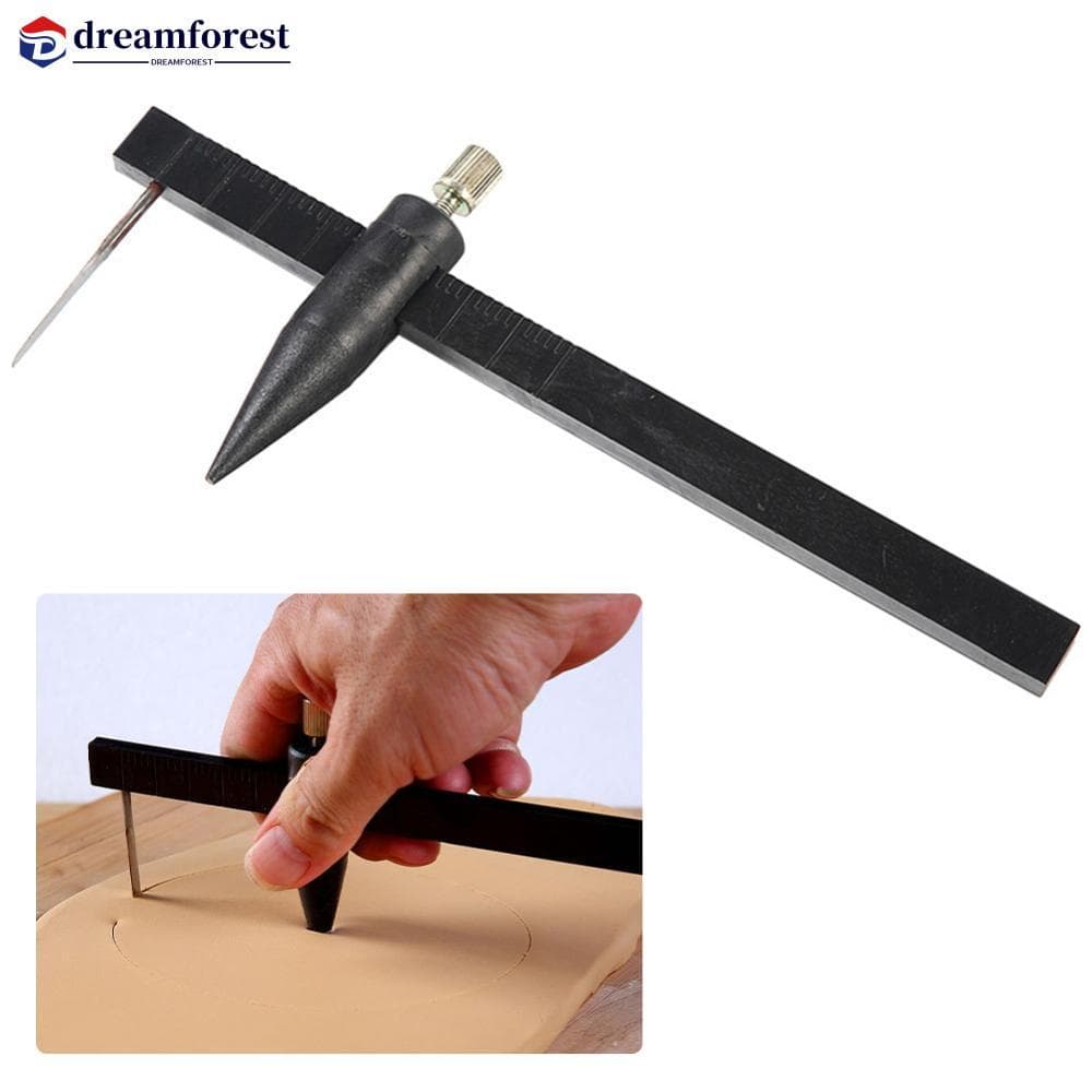 DREAMFOREST Ferramentas De Cerâmica Argila Cortador Circular Ferramenta De Corte Régua De Medição De Plástico Pinça DIY