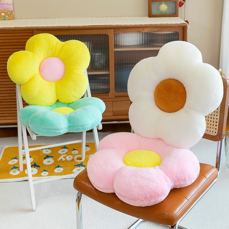 Almofada de girassol, decoração de carro, decoração de janela saliente, travesseiro de cochilo, almofada de brinquedo de