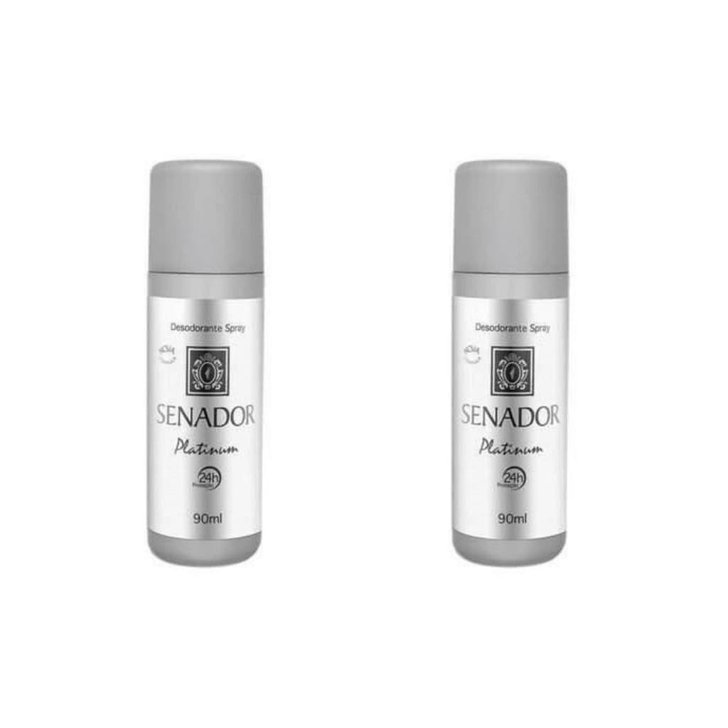 Kit 3un Desodorante Senador Spray 90ML Platinum