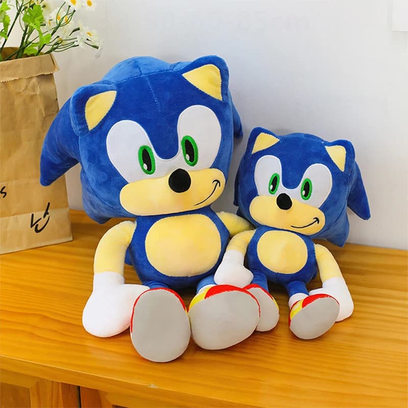 Novo Tamanho Grande Kawaii Brinquedo De Pelúcia Sonic O Ouriço Animal Dos Desenhos Animados Cabeça Boneca