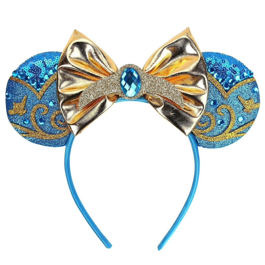 Tiara de Orelhas de Rato para Mulheres Adultas, Fantasia de Orelhas de Rato para Cosplay, Aniversário, Festa Azul no Par