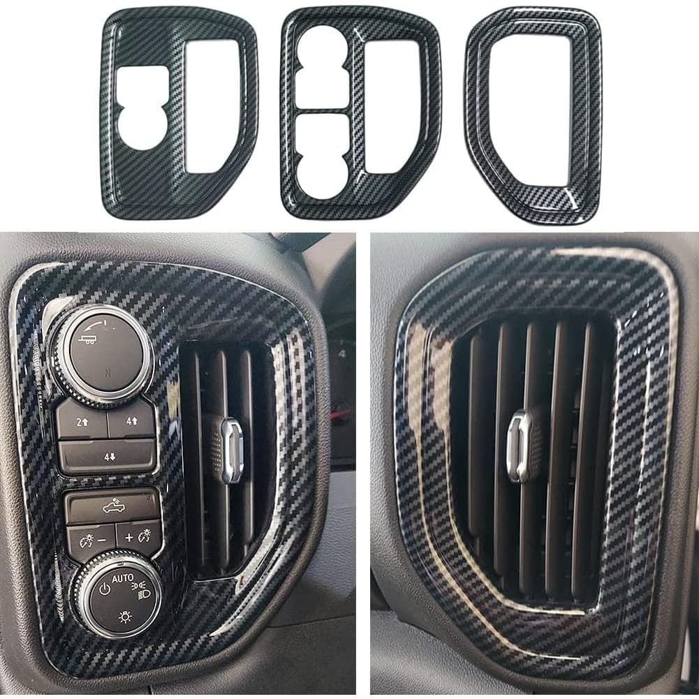 Kolya Compatível com Acessórios para Painel de Instrumentos e Tampa de Saída de Ar Lateral para Chevy Silverado GMC Sier
