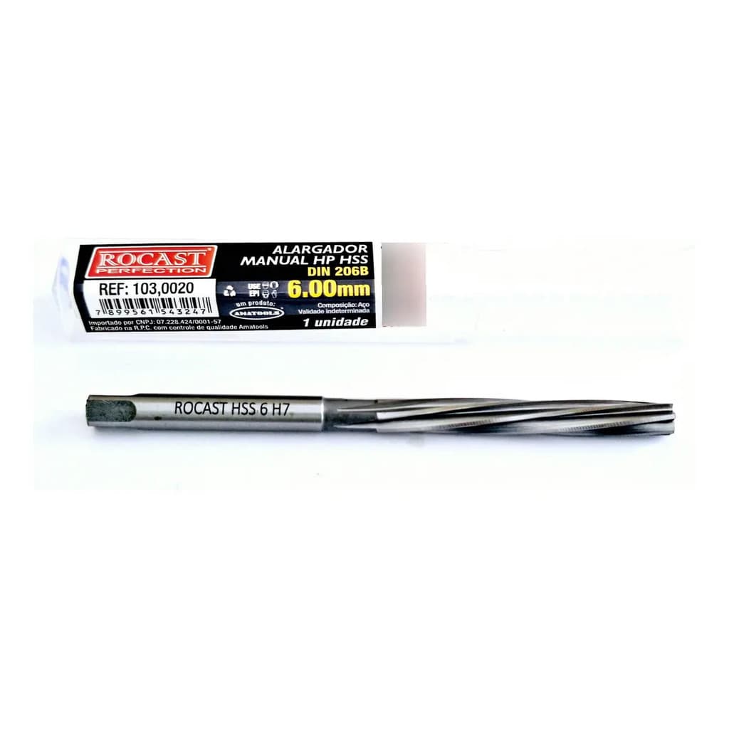 Alargador Manual Hss 6mm Rocast