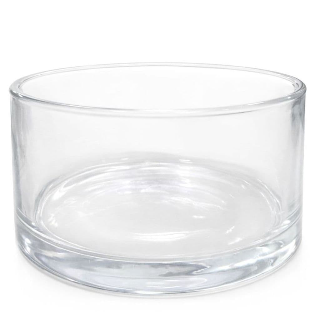 Castiçal de Vidro Redondo 1000ml para Velas/Decorações