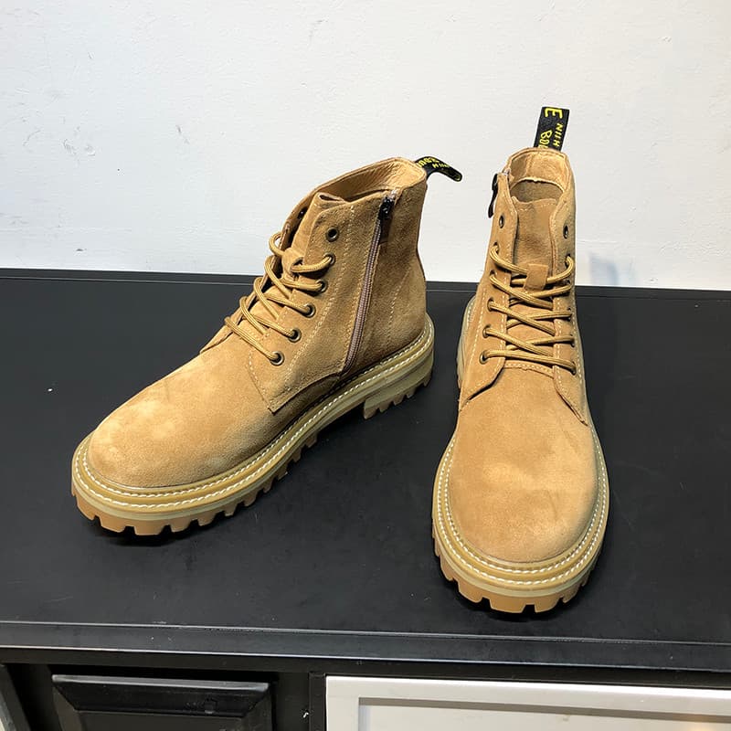 Martin botas masculinas de alta qualidade estilo britânico inverno couro genuíno sapatos masculinos botas gerais botas r