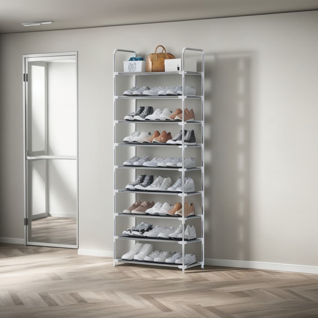 Sapateira Vertical Organizador Com  9 Prateleiras