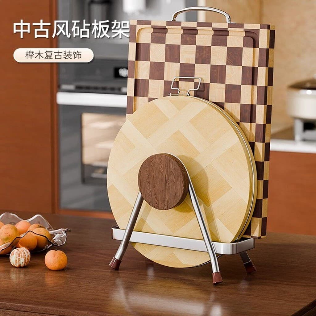 Rack de tábua de corte Cozinha Dedicado Espessado Aço Inoxidável Tampa de panela Rack Tábua de corte Tábua de cortar Rac