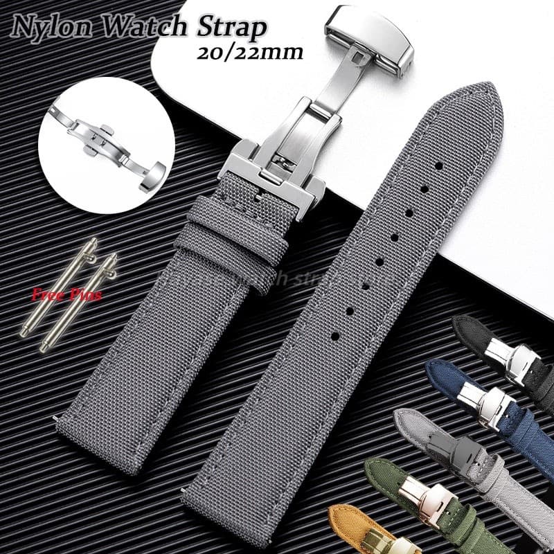 Pulseira Militar De Nylon De 20/22mm Para Esportes , De Relógio De Lona Tecida De Liberação Rápida Homens E Mulheres Sub