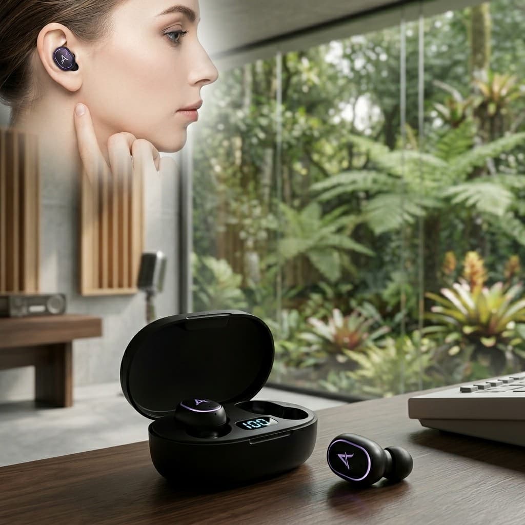 Fone De Ouvido Sem Fio Sensor Touch Inteligente Fone Bluetooth Tws Conexão Automática Bivolt Original Premium