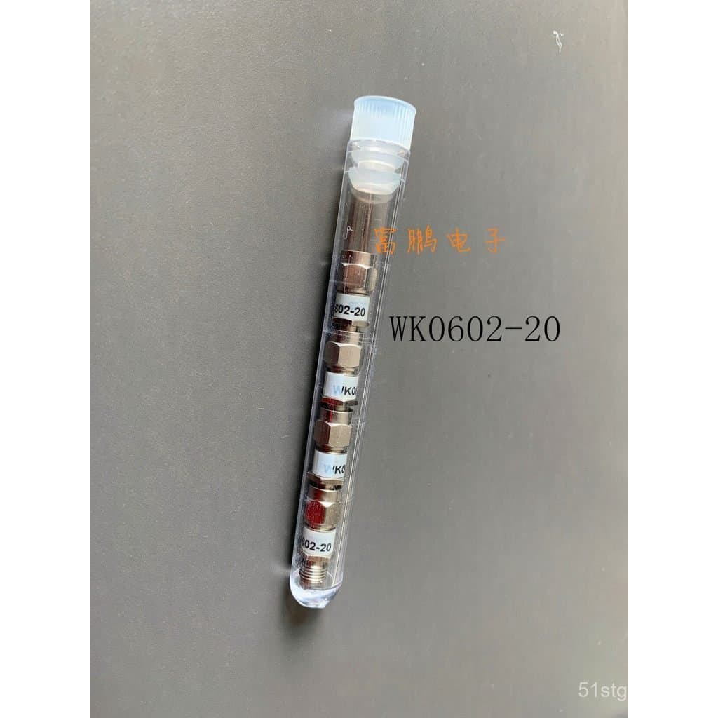 Atenuador fixo Woken SMA 20DB WK0602-20, novo, com seis cantos.