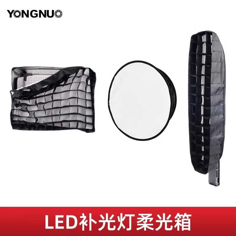 Yongnuo led luz de preenchimento Softbox redonda longa grade de favo de mel YN360 YN6000 YN9000 YN600