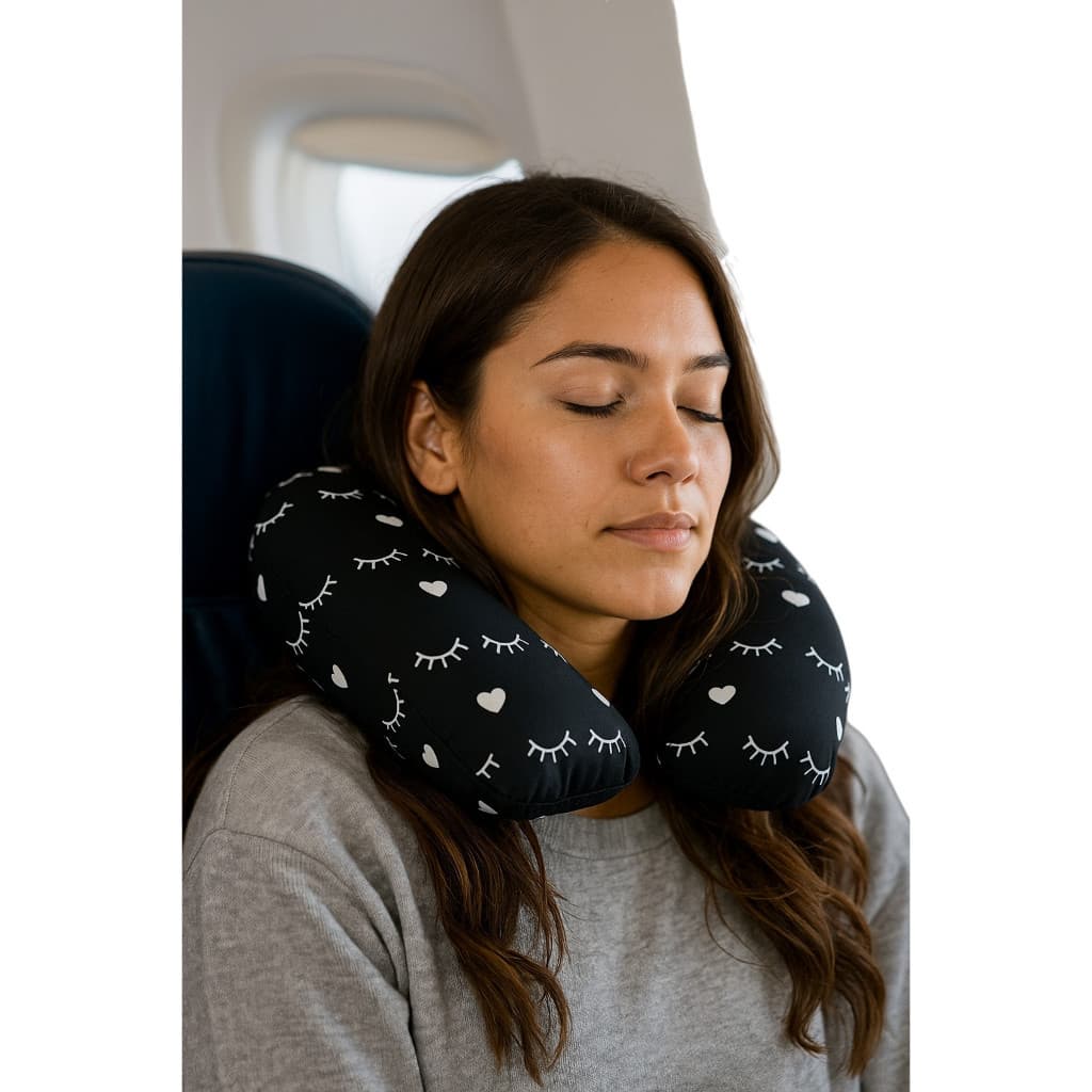 2 Almofadas Pescoço Macia Para Descanso Travesseiro Viagem