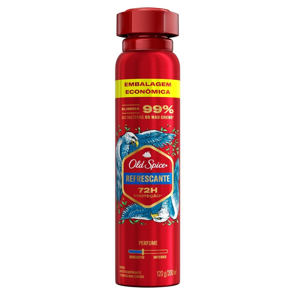Desodorante Spray Antitranspirante Aerosol Pegador Old Spice Refrescante 48h 200ml