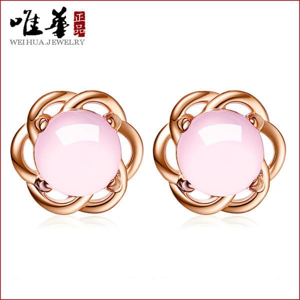 kit brinco aço inoxidável cartelas de brincos feminino ✱Tik Tok Kuaishou Imitação de Cristal Brincos de Pedra de Hibisco