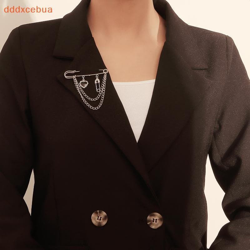 [dddxcebua] Broche Masculino E Feminino Para Terno Lapela Estilo Vintage Corrente Alfinete Colarinho Distintivo Camisa E