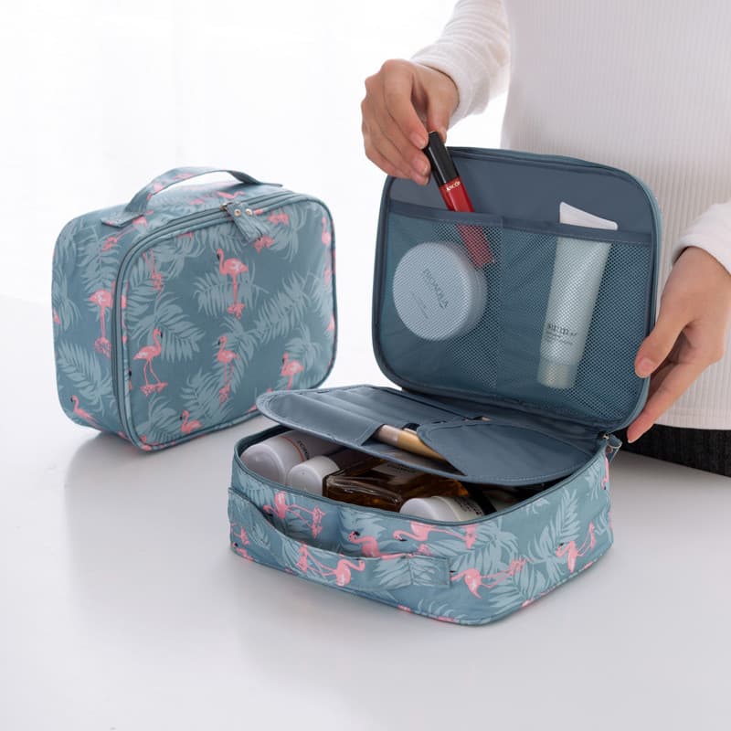 Versão coreana saco de armazenamento de cosméticos portátil saco de armazenamento de escova de maquiagem à prova dwaterp