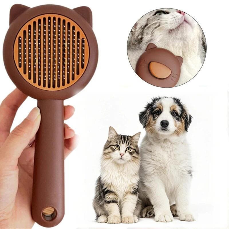 Pente De Limpeza Para Remoção De Pelos De Animais De Estimação , Escova Uma Tecla , Beleza Gato Flutuante De Massagem De