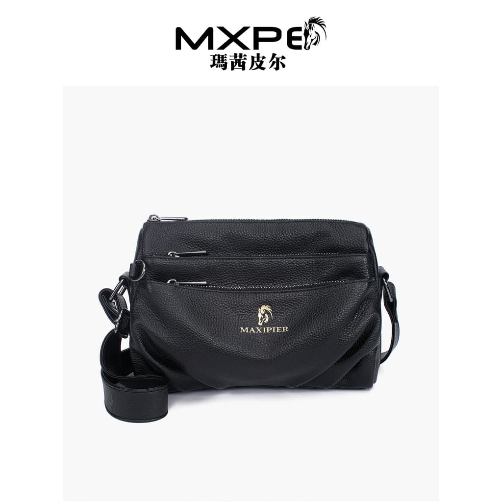 Bolsa feminina de couro genuíno com vários bolsos, bolsa prática para mãe 2026, novo estilo, primeira camada, bolsa mens