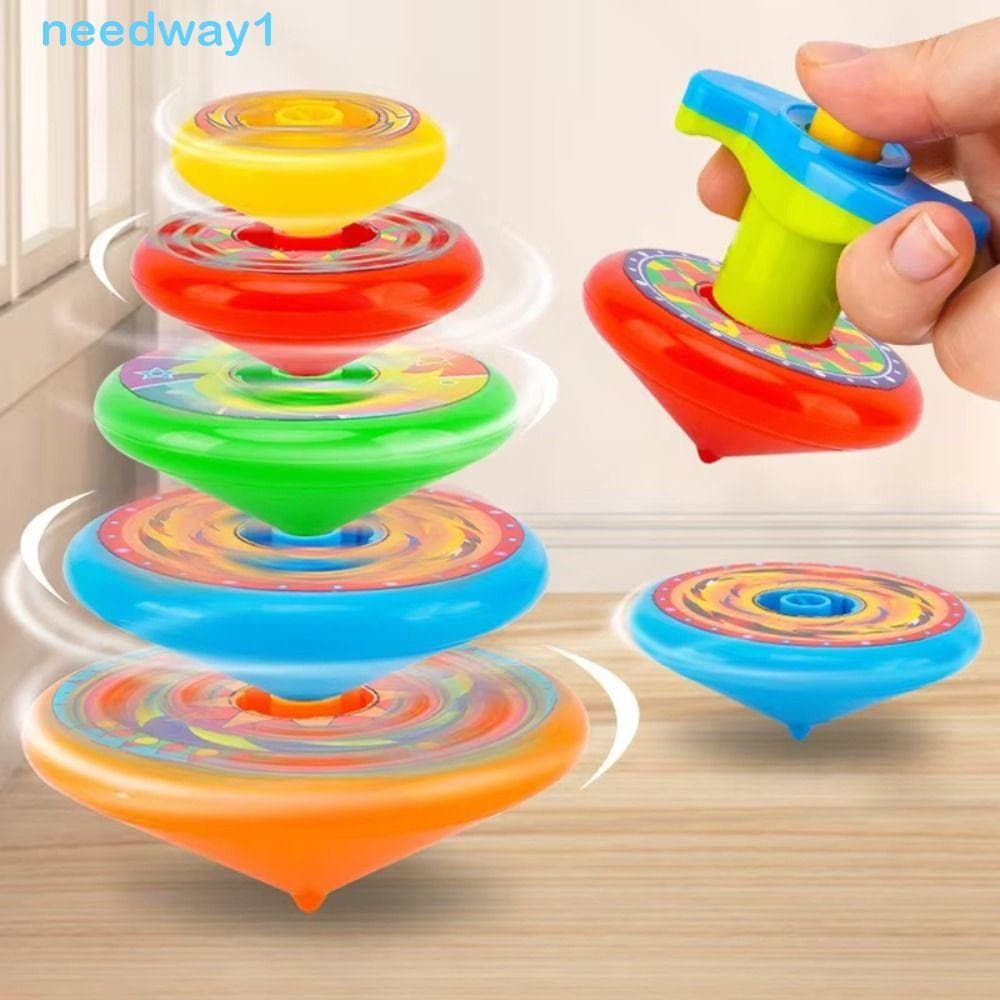 NEEDWAY Giroscópios De Empilhamento Voador , Jogo De Mesa De Brinquedo Giratório , Topo Empilhado , Colorido
