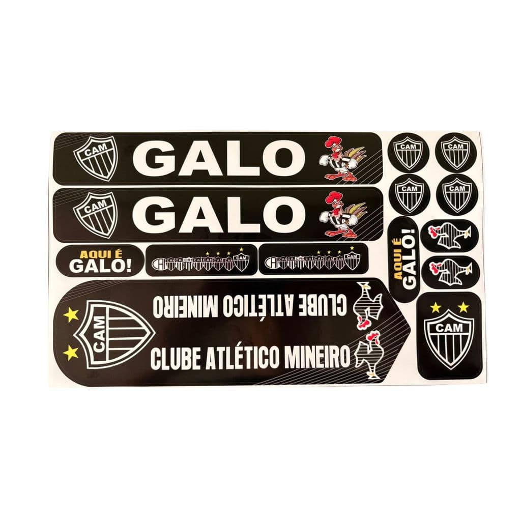 Cartela Adesivo Vinil Moto Bike Carro Capacete Notebook time