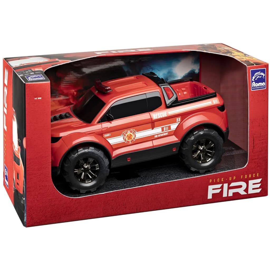 Carrinho Pick-up Force Fire Roma Jensen Brinquedo Infantil Resistente Divertido