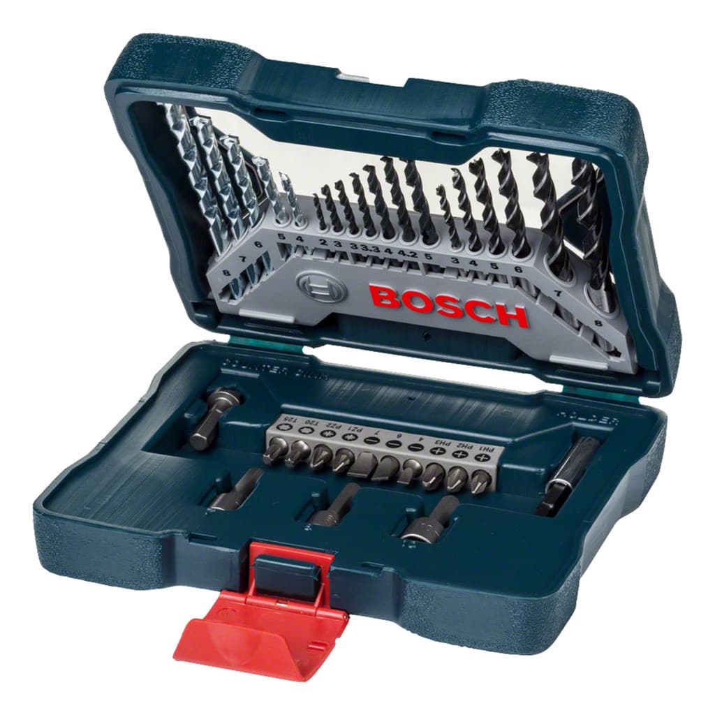 Jogo De Brocas E Bits Maleta X-line 33 Peças Bosch