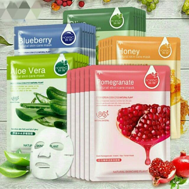 Atacado [1 Unidade] ROREC HCHANA Máscara Facial De Umidade Natural Beauty CHINA