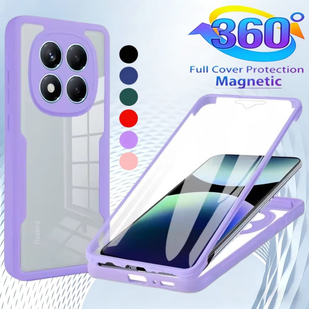 360 Protetor De Tela De Corpo Inteiro Caso Transparente Para Xiaomi Poco X8 M8 X7 X6 F8 F7 M7 M6 Pro C85 C75 C65 Capa De